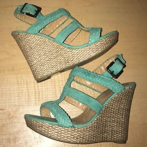 Turquoise Call It Spring Wedges